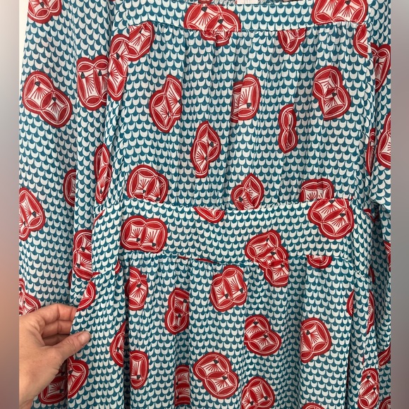 Boho Peasant Prairie Chic Dress 💙❤️ - Picture 6 of 8